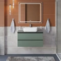 Тумба со столешницей подвесная BelBagno СТРУКТУРА (KRAFT) 90 Еловый Матовый, столешница KEP-90-MNO KRAFT-900-2C-SO-VO;KEP-90-MNO