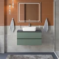 Тумба со столешницей подвесная BelBagno СТРУКТУРА (KRAFT) 90 Еловый Матовый, столешница KEP-90-GRN KRAFT-900-2C-SO-VO;KEP-90-GRN