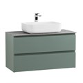 Тумба со столешницей подвесная BelBagno СТРУКТУРА (KRAFT) 90 Еловый Матовый, столешница KEP-90-GRN KRAFT-900-2C-SO-VO;KEP-90-GRN