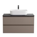 Тумба со столешницей подвесная BelBagno СТРУКТУРА (KRAFT) 90 Бежевый матовый, столешница KEP-90-MNO KRAFT-900-2C-SO-СO;KEP-90-MNO