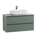 Тумба со столешницей подвесная BelBagno СТРУКТУРА (KRAFT) 80 Еловый Матовый, столешница KEP-80-MGL KRAFT-800-2C-SO-VO;KEP-80-MGL