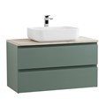 Тумба со столешницей подвесная BelBagno СТРУКТУРА (KRAFT) 80 Еловый Матовый, столешница KEP-80-MCO KRAFT-800-2C-SO-VO;KEP-80-MCO