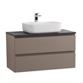 Тумба со столешницей подвесная BelBagno СТРУКТУРА (KRAFT) 80 Бежевый матовый, столешница KEP-80-MNO KRAFT-800-2C-SO-СO;KEP-80-MNO