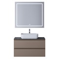 Тумба со столешницей подвесная BelBagno СТРУКТУРА (KRAFT) 80 Бежевый матовый, столешница KEP-80-GRN KRAFT-800-2C-SO-СO;KEP-80-GRN