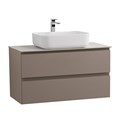 Тумба со столешницей подвесная BelBagno СТРУКТУРА (KRAFT) 80 Бежевый матовый, столешница KEP-80-BO KRAFT-800-2C-SO-СO;KEP-80-BO