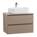 Тумба со столешницей подвесная BelBagno СТРУКТУРА (KRAFT) 70 Бежевый матовый, столешница KEP-70-BO KRAFT-700-2C-SO-CO;KEP-70-BO