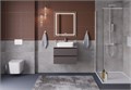 Тумба со столешницей подвесная BelBagno СТРУКТУРА (KRAFT) 60 Темно-Серый Матовый, столешница KEP-60-BO KRAFT-600-2C-SO-GSO;KEP-60-BO