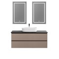 Тумба со столешницей подвесная BelBagno СТРУКТУРА (KRAFT) 120 Бежевый матовый, столешница KEP-120-MNO KRAFT-1200-2C-SO-СO;KEP-120-MNO