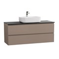 Тумба со столешницей подвесная BelBagno СТРУКТУРА (KRAFT) 120 Бежевый матовый, столешница KEP-120-MNO KRAFT-1200-2C-SO-СO;KEP-120-MNO
