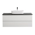 Тумба со столешницей подвесная BelBagno СТРУКТУРА (KRAFT) 120 Bianco Opaco, столешница KEP-120-MNO KRAFT-1200-2C-SO-BO;KEP-120-MNO