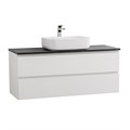 Тумба со столешницей подвесная BelBagno СТРУКТУРА (KRAFT) 120 Bianco Opaco, столешница KEP-120-MNO KRAFT-1200-2C-SO-BO;KEP-120-MNO
