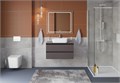 Тумба со столешницей подвесная BelBagno СТРУКТУРА (KRAFT) 100 Темно-Серый Матовый, столешница KEP-100-MNO KRAFT-1000-2C-SO-GSO;KEP-100-MNO