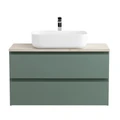 Тумба со столешницей подвесная BelBagno СТРУКТУРА (KRAFT) 100 Еловый Матовый, столешница KEP-100-MCO KRAFT-1000-2C-SO-VO;KEP-100-MCO
