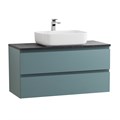 Тумба со столешницей подвесная BelBagno СТРУКТУРА (KRAFT) 100 Голубой Матовый, столешница KEP-100-MNO KRAFT-1000-2C-SO-AO;KEP-100-MNO