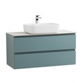 Тумба со столешницей подвесная BelBagno СТРУКТУРА (KRAFT) 100 Голубой Матовый, столешница KEP-100-BO KRAFT-1000-2C-SO-AO;KEP-100-BO