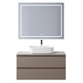 Тумба со столешницей подвесная BelBagno СТРУКТУРА (KRAFT) 100 Бежевый матовый, столешница KEP-100-MGL KRAFT-1000-2C-SO-СO;KEP-100-MGL