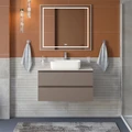 Тумба со столешницей подвесная BelBagno СТРУКТУРА (KRAFT) 100 Бежевый матовый, столешница KEP-100-BO KRAFT-1000-2C-SO-СO;KEP-100-BO