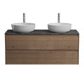 Тумба со столешницей подвесная BelBagno СТРУКТУРА (KRAFT) 120 Rovere Tabacco KRAFT-1200-2C-SO-2-RT;KEP-120-2-MNO