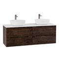 Тумбы со столешницей подвесная BelBagno ЭТНА (ETNA) 140 Rovere Moro ETNA-700-2C-SO-RN-P;EK-140-2-BL