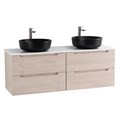 Тумбы со столешницей подвесная BelBagno ЭТНА (ETNA) 140 Rovere Grigio ETNA-700-2C-SO-RW-P;EK-140-2-BL