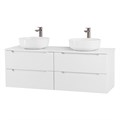 Тумбы со столешницей подвесная BelBagno ЭТНА (ETNA) 140 Bianco Lucido ETNA-700-2C-SO-BO-P;EK-140-2-BL