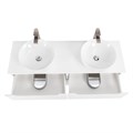 Тумбы со столешницей подвесная BelBagno ЭТНА (ETNA) 140 Bianco Lucido ETNA-700-2C-SO-BO-P;EK-140-2-BL