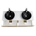 Тумбы со столешницей подвесная BelBagno ЭТНА (ETNA) 120 Rovere Nature ETNA-600-2C-SO-RN-P;EK-140-2-BL