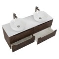 Тумбы со столешницей подвесная BelBagno ЭТНА (ETNA) 120 Rovere Moro ETNA-600-2C-SO-RW-P;EK-120-2-BL