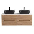 Тумбы со столешницей подвесная BelBagno ЭТНА (ETNA) 120 Rovere Bianco ETNA-600-2C-SO-WO-P;EK-120-2-BL