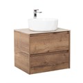 Тумба со столешницей и накладной раковиной подвесная BelBagno СТРУКТУРА (KRAFT) 70 Rovere Tabacco KRAFT-700-2C-SO-RT;KEP-70-BO