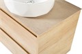 Тумба со столешницей и накладной раковиной подвесная BelBagno СТРУКТУРА (KRAFT) 60 Rovere Nebrasca Nature KRAFT-600-2C-SO-RNN;KEP-60-BO