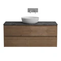 Тумба со столешницей подвесная BelBagno СТРУКТУРА (KRAFT) 120 Rovere Tabacco, без отверстия под смеситель KRAFT-1200-2C-SO-RT;KEP-120-MNO-W0