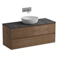 Тумба со столешницей подвесная BelBagno СТРУКТУРА (KRAFT) 120 Rovere Tabacco, без отверстия под смеситель KRAFT-1200-2C-SO-RT;KEP-120-MNO-W0