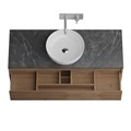 Тумба со столешницей подвесная BelBagno СТРУКТУРА (KRAFT) 120 Rovere Tabacco, без отверстия под смеситель KRAFT-1200-2C-SO-RT;KEP-120-MNO-W0