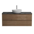 Тумба со столешницей подвесная BelBagno СТРУКТУРА (KRAFT) 120 Rovere Tabacco KRAFT-1200-2C-SO-RT;KEP-120-MNO
