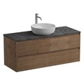 Тумба со столешницей подвесная BelBagno СТРУКТУРА (KRAFT) 120 Rovere Tabacco KRAFT-1200-2C-SO-RT;KEP-120-MNO