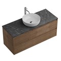 Тумба со столешницей подвесная BelBagno СТРУКТУРА (KRAFT) 120 Rovere Tabacco KRAFT-1200-2C-SO-RT;KEP-120-MNO