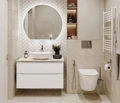 Тумба со столешницей подвесная BelBagno ЭТНА (ETNA-H60) 100 Bianco Lucido ETNA-H60-1000-2C-SO-BL-P;KEP-100-MCO