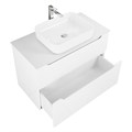 Тумба со столешницей подвесная BelBagno ЭТНА (ETNA-H60) 100 Bianco Lucido ETNA-H60-1000-2C-SO-BL-P;KEP-100-MCO