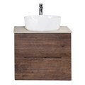 Тумба со столешницей подвесная BelBagno ЭТНА (ETNA) 70 Rovere Moro ETNA-700-2C-SO-RW-P;KEP-70-BO