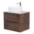 Тумба со столешницей подвесная BelBagno ЭТНА (ETNA) 70 Rovere Moro ETNA-700-2C-SO-RW-P;KEP-70-BO