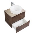Тумба со столешницей подвесная BelBagno ЭТНА (ETNA) 70 Rovere Moro ETNA-700-2C-SO-RW-P;KEP-70-BO