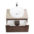 Тумба со столешницей подвесная BelBagno ЭТНА (ETNA) 70 Rovere Moro ETNA-700-2C-SO-RW-P;KEP-70-BO