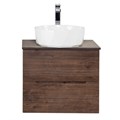 Тумба со столешницей подвесная BelBagno ЭТНА (ETNA) 60 Rovere Moro ETNA-600-2C-SO-RW-P;KEP-60-BO