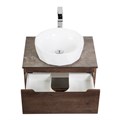 Тумба со столешницей подвесная BelBagno ЭТНА (ETNA) 60 Rovere Moro ETNA-600-2C-SO-RW-P;KEP-60-BO