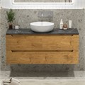 Тумба со столешницей подвесная BelBagno ЭТНА (ETNA) 120 Rovere Nature, без отверстия под смеситель ETNA-1200-2C-SO-RN-P;KEP-120-MNO-W0