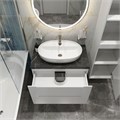 Тумба со столешницей подвесная BelBagno ЭТНА (ETNA) 100 Bianco Lucido ETNA-1000-2C-SO-BL-P;KEP-100-MCO