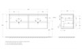 Тумба со столешницей EK-140-2-BL подвесная BelBagno СТРУКТУРА (KRAFT) 140 Rovere Galifax Bianco KRAFT-700-2C-SO-RGB;EK-140-2-BL