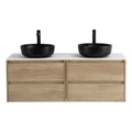 Тумба со столешницей EK-120-2-BL подвесная BelBagno СТРУКТУРА (KRAFT) 120 Rovere Nebrasca Nature KRAFT-600-2C-SO-RNN;EK-120-2-BL