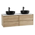 Тумба со столешницей EK-120-2-BL подвесная BelBagno СТРУКТУРА (KRAFT) 120 Rovere Nebrasca Nature KRAFT-600-2C-SO-RNN;EK-120-2-BL